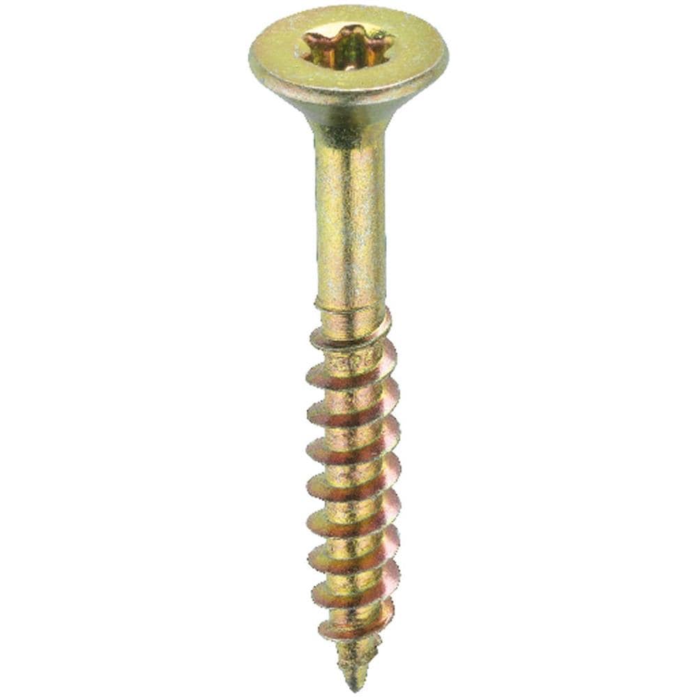 B30192 - Viti Torx A Testa Piatta Universali / per Truciolato, 4 X 40 Mm, A Zincatura Gialla, 455 Pz - Foto 1