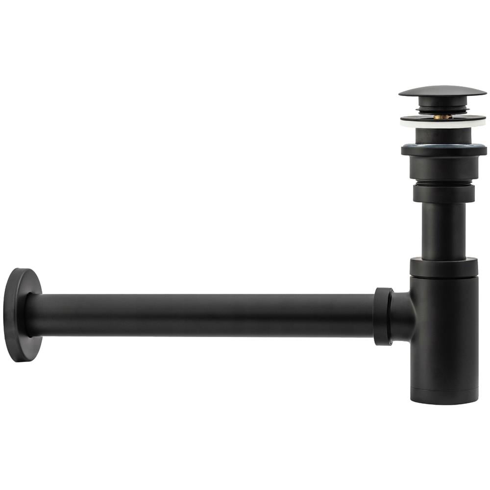 Klick-klack - Sifone Per Lavabo, Con Valvola Di Scarico, Set Da 2 Pezzi, Colori Assortiti, Nero - Foto 2
