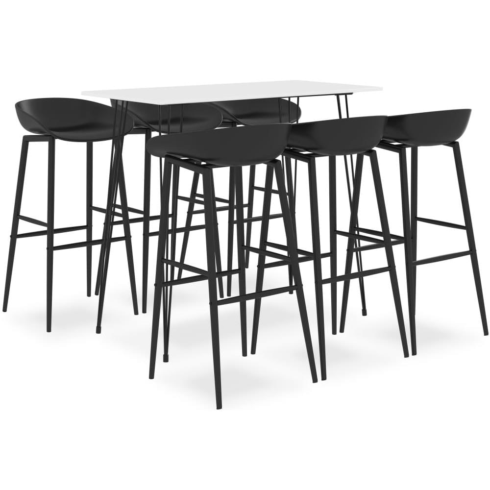 Set da Bar 7 pz Bianco e Nero - Foto 1