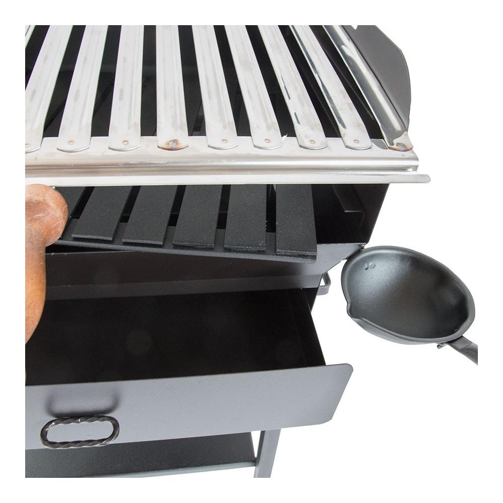 BA21, Da tavolo, Nero, Rettangolare, Metallo, Acciaio inossidabile - Foto 5