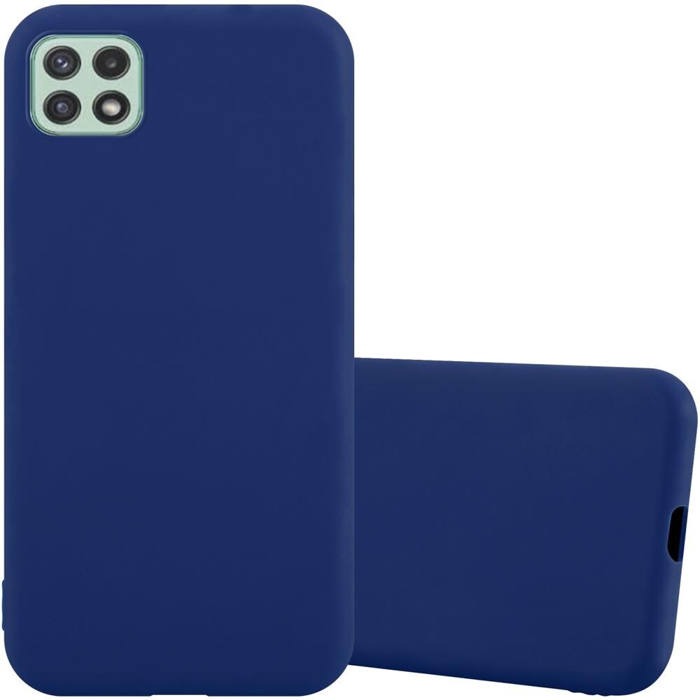 Custodia Compatibile Con Samsung Galaxy A22 5g In Candy Blu Scuro - Coperchio Protettivo In Silicone Tpu Flessibile - Foto 1