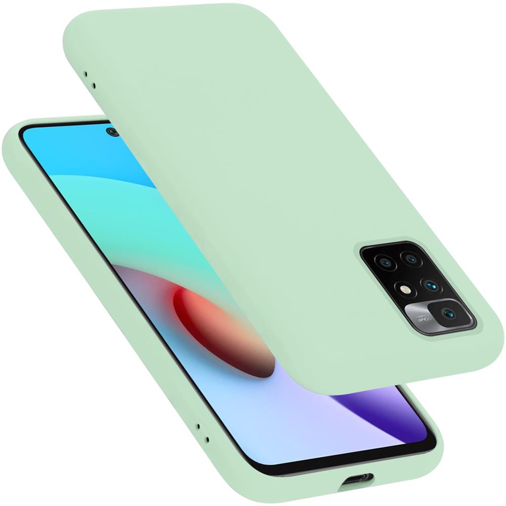 Custodia Compatibile Con Xiaomi Redmi 10 / Redmi Note 11 4g In Liquid Verde Chiaro - Coperchio Protettivo In Silicone Tpu Flessibile - Foto 1