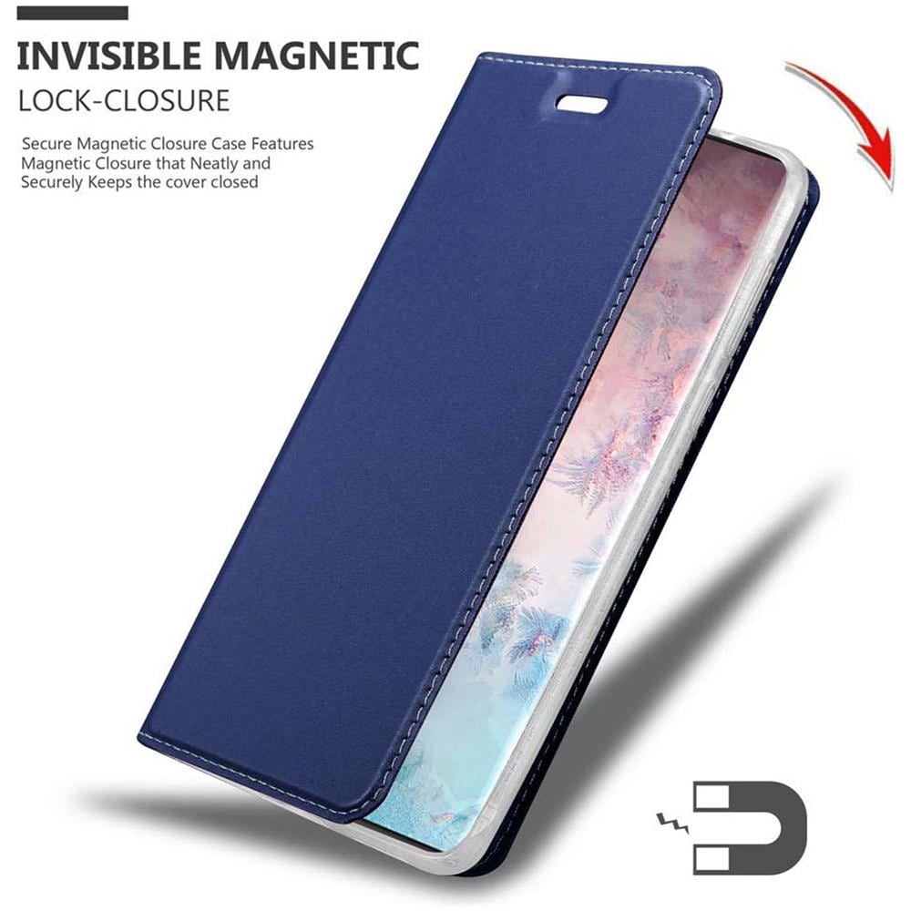 Custodia Compatibile Con Samsung Galaxy Note 10 Plus In Classy Blu Scuro - Coperchio Protettiva Con Chiusura Magnetica, Funzione Stand E Tasca Per Le Carte - Foto 8