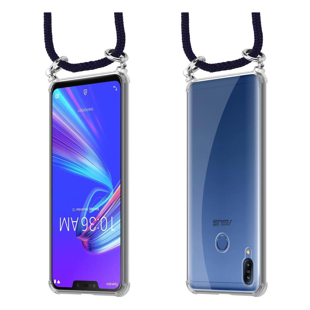 Catena Di Telefoni Cellulari Compatibile Con Asus Zenfone Max M2 In Blu Notte - Coperchio Protettivo In Silicone Con Anelli D'argento, Cinturino In Corda E Custodia Staccabile - Foto 8