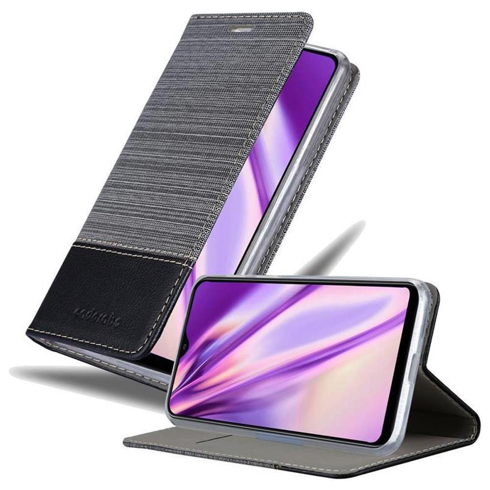 Custodia Compatibile Con Samsung Galaxy A10 In Grigio Nero - Coperchio Protettiva Con Chiusura Magnetica, Funzione Stand E Tasca Per Le Carte - Foto 1
