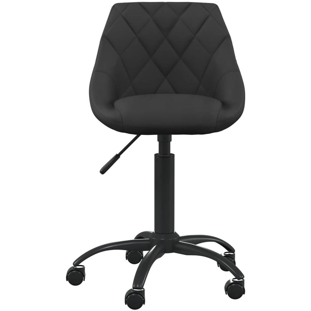 Sedia Da Ufficio Nera In Velluto - Foto 2