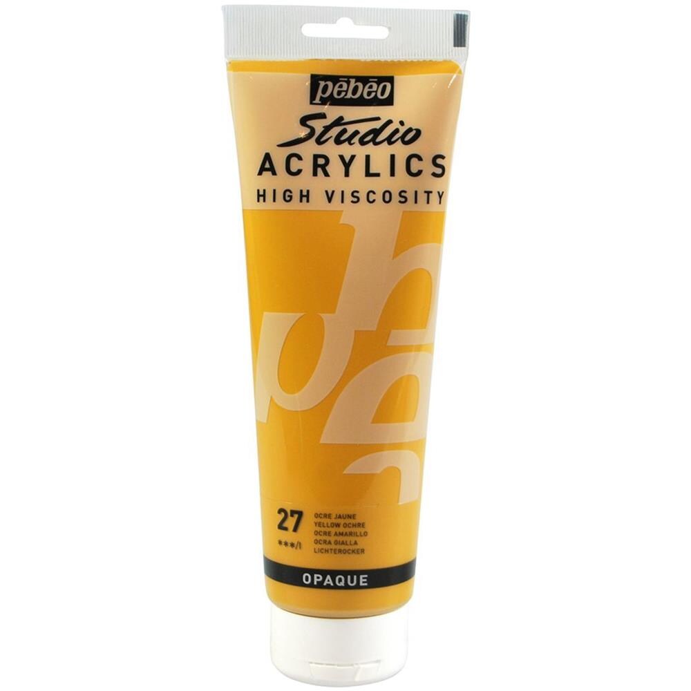 Pittura Acrilica Opaca - Giallo Ocra - 250 Ml - Foto 1