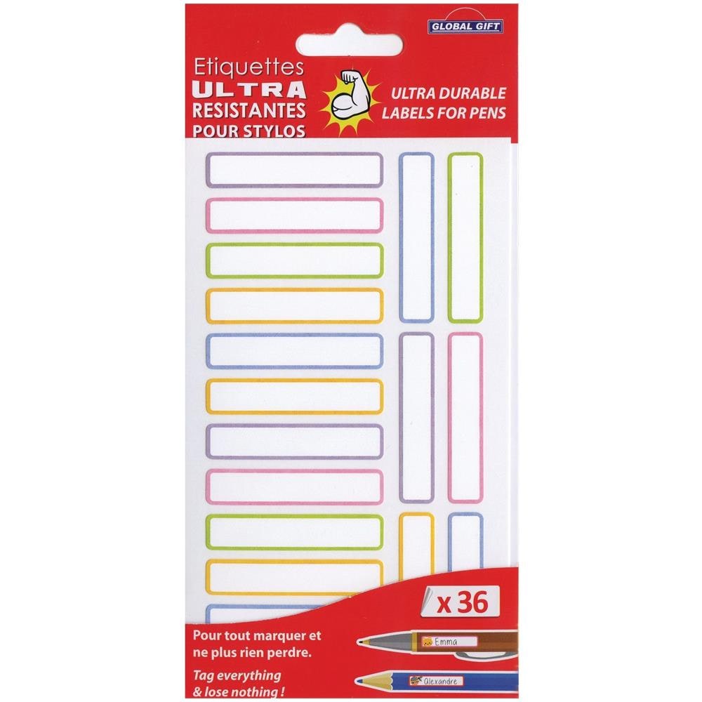36 Etichette Plastificate - Colori Pastello - Per Uso Intensivo - Foto 1