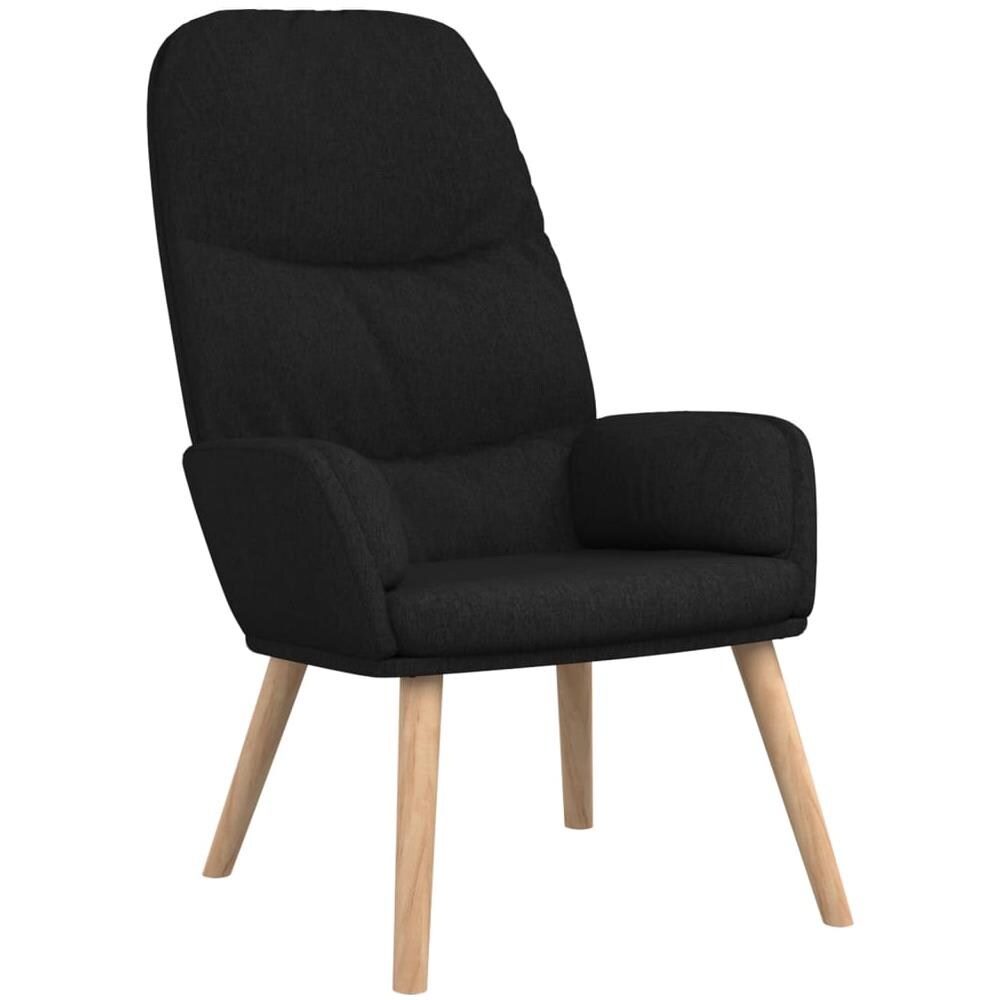 Sedia Relax Nera In Tessuto - Foto 2