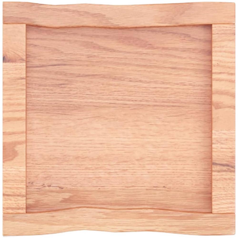 Piano Tavolo Marrone Chiaro 40x40x (2-6) cm Rovere Non Trattato - Foto 6