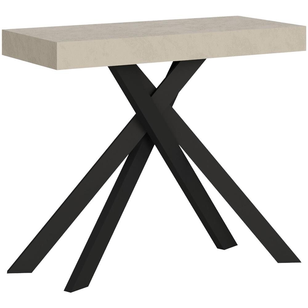 Consolle allungabile 90x40/300 cm Krack cashmere gambe antracite - Foto 1