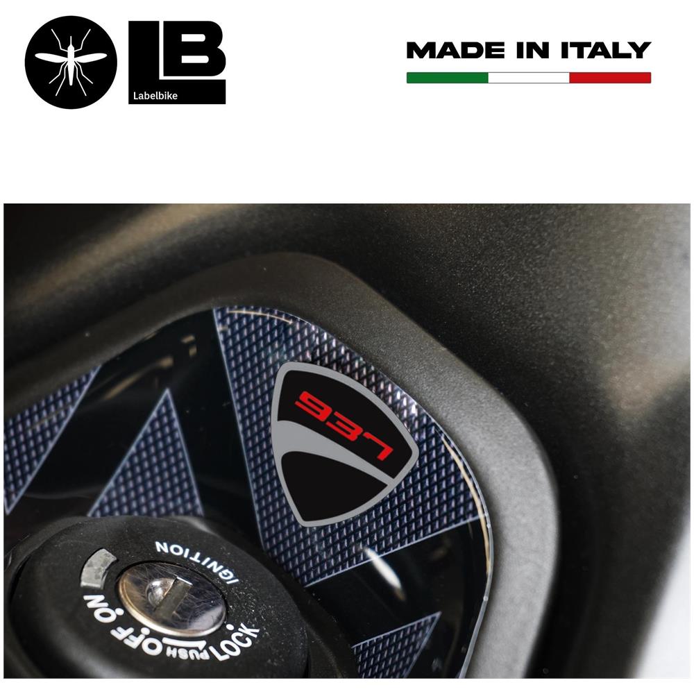 Adesivo 3D Protezione Zona Chiave Compatibile Con Moto Ducati Monster 937 2021 - Foto 3