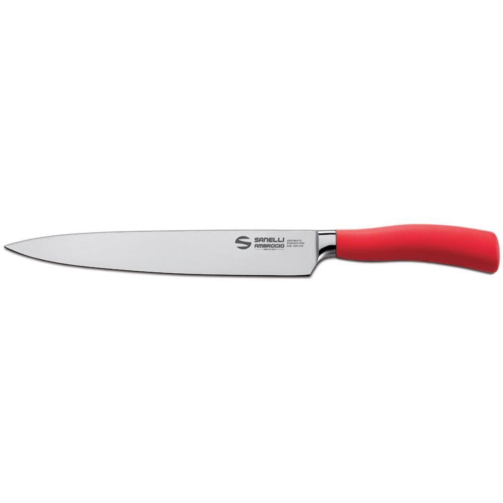 Coltello Affettare Cm 21 Rosso - Lunghezza Lama Cm 21 - Foto 2