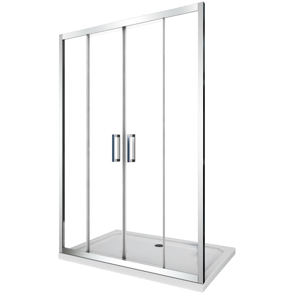 Porta Doccia Scorrevole, Apertura Centrale, Anticalcare, 153-158 Cm - Foto 1