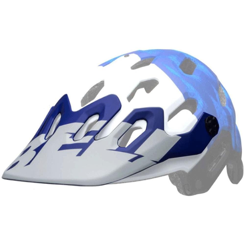 Visiera Casco Mtb Super 3-3r Matte Bianco Blu (default, Bianco) - Foto 1