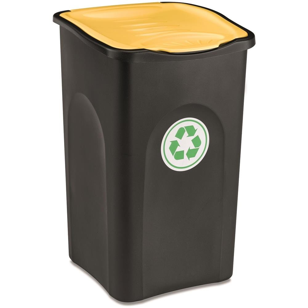 Pattumiera Ecogreen Nero / giallo 50l 70650 - Foto 2