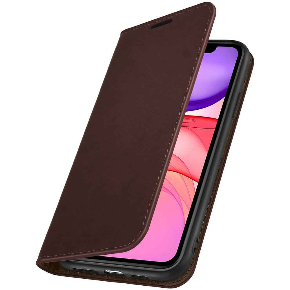Custodia Apple Iphone 11pelle Portafoglio Funzione Stand - Marrone - Foto 5