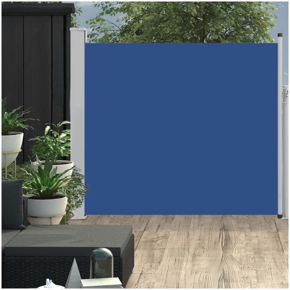 Tenda Laterale Retrattile Per Patio 100x300 Cm Blu - Foto 1