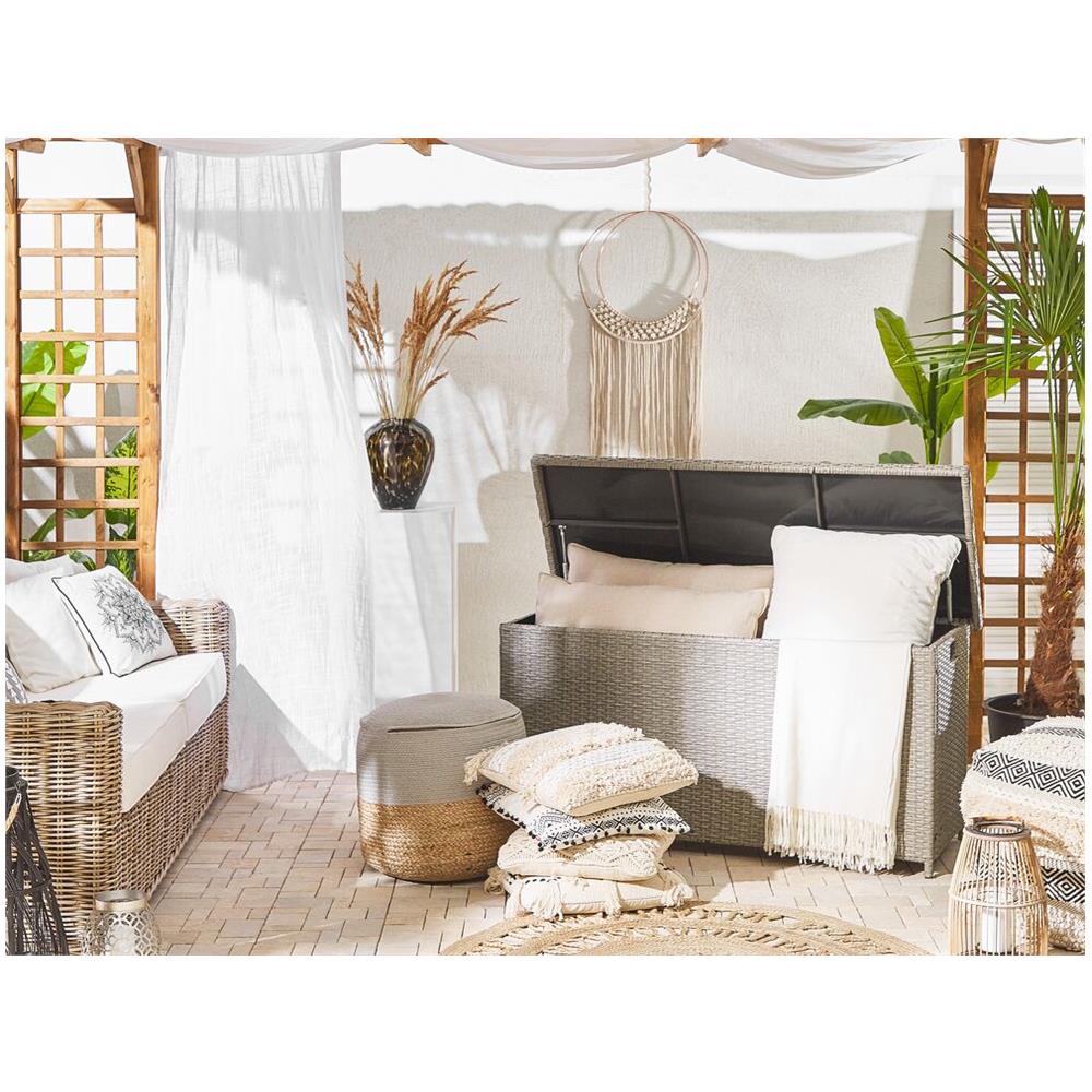 Bauletto In Rattan Color Tortora 126 X 46 Cm Modena - Foto 1