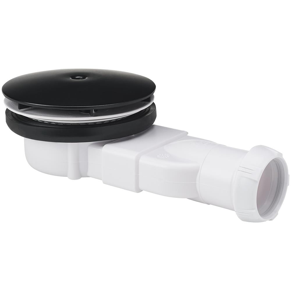 Cupola Nero Dn40 Sottile Doccia Svuotare Trappola Rifiuti Piatto 24l / min - Foto 1