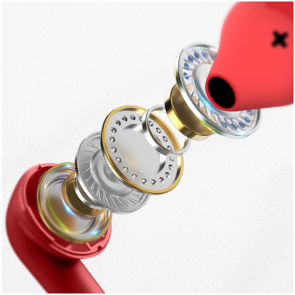 Auricolari Jack 3,5 Mm, Telecomando Microfono, Cavo 1,2 M Sport Rosso - Foto 5