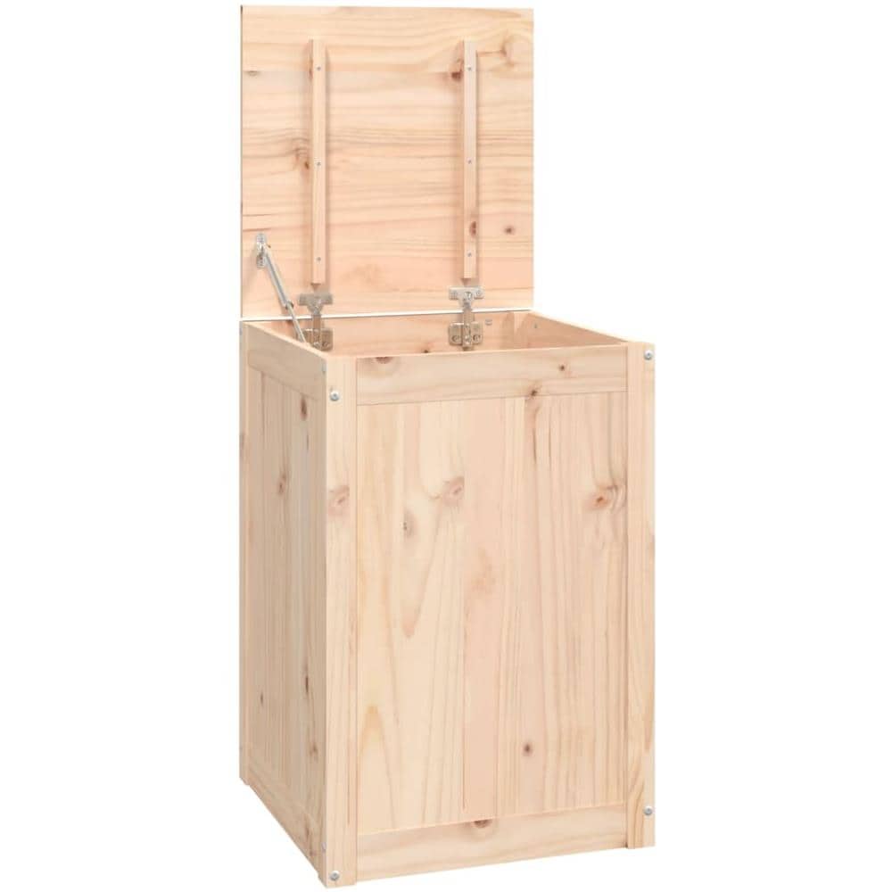 Contenitore Per Bucato 44x44x66 Cm Legno Massello Pino - Foto 2
