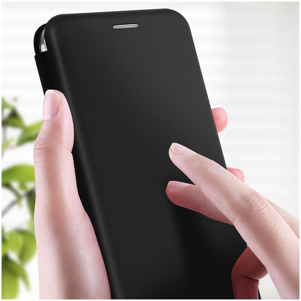 Custodia Per Xiaomi Poco M5 Porta-carte Supporto Video Apertura Fotocamera Nera - Foto 2