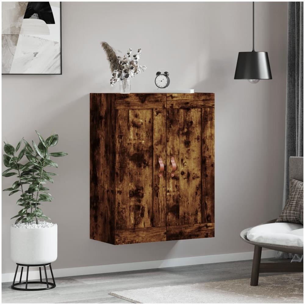Mobile A Parete Rovere Fumo 69,5x34x90 Cm In Legno Multistrato - Foto 3