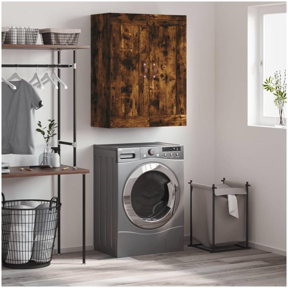 Mobile A Parete Rovere Fumo 69,5x34x90 Cm In Legno Multistrato - Foto 1