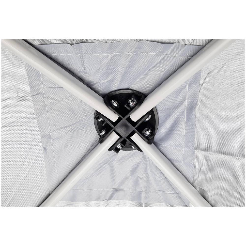 Gazebo 3x3 Pieghevole Impermeabile Con 3 Pareti Laterali, Struttura Resistente in Acciaio, Richiudibile a Fisarmonica, Con Sacca Per il Trasporto, Telo in Poliestere 160 gr /mq | Gazebo Pop-up - Foto 6