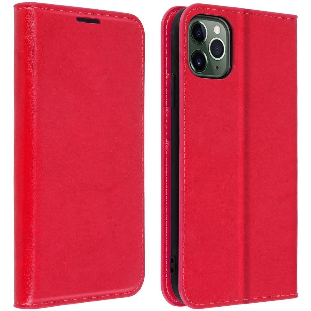 Custodia Apple Iphone 11 Pro Maxpelle Portafoglio Funzione Stand - Rosso - Foto 1