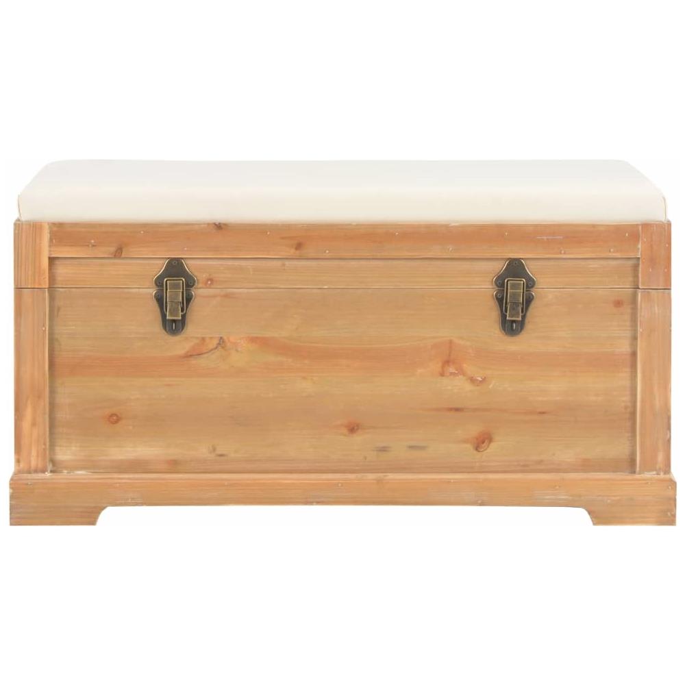 Cassapanca Con Cuscino 80x40x40 Cm Mdf - Foto 2