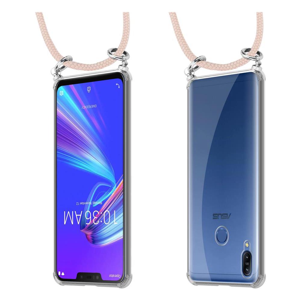 Catena Di Telefoni Cellulari Compatibile Con Asus Zenfone Max M2 In Or Rosato A Perla - Coperchio Protettivo In Silicone Con Anelli D'argento, Cinturino In Corda E Custodia Staccabile - Foto 8