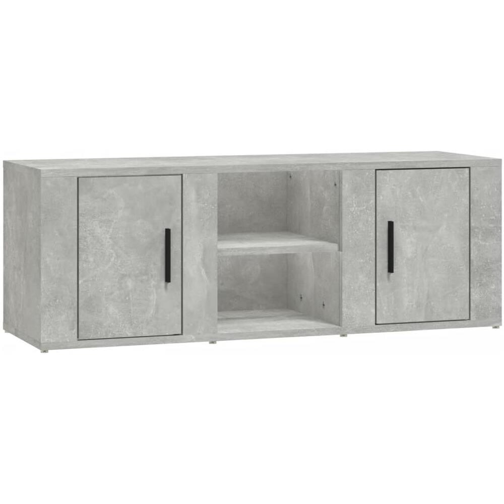 Mobile Per Tv Grigio Cemento 100x31,5x35 Cm Legno Multistrato - Foto 2