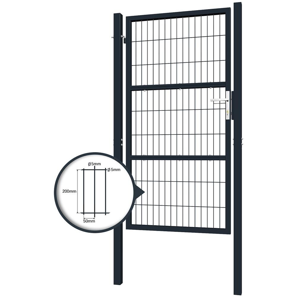 Cancello Per Recinzione In Rete Razo 100p180 Grigio - Foto 2