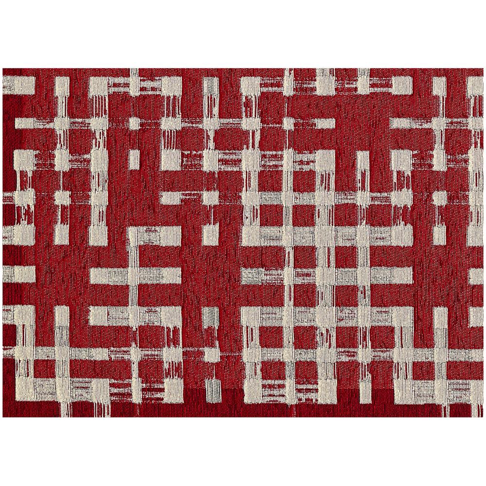 Tappeto Arredo Salotto Antiscivolo Scendiletto Camera Dis. Dama By Suardi 115x175 Rosso - Foto 5