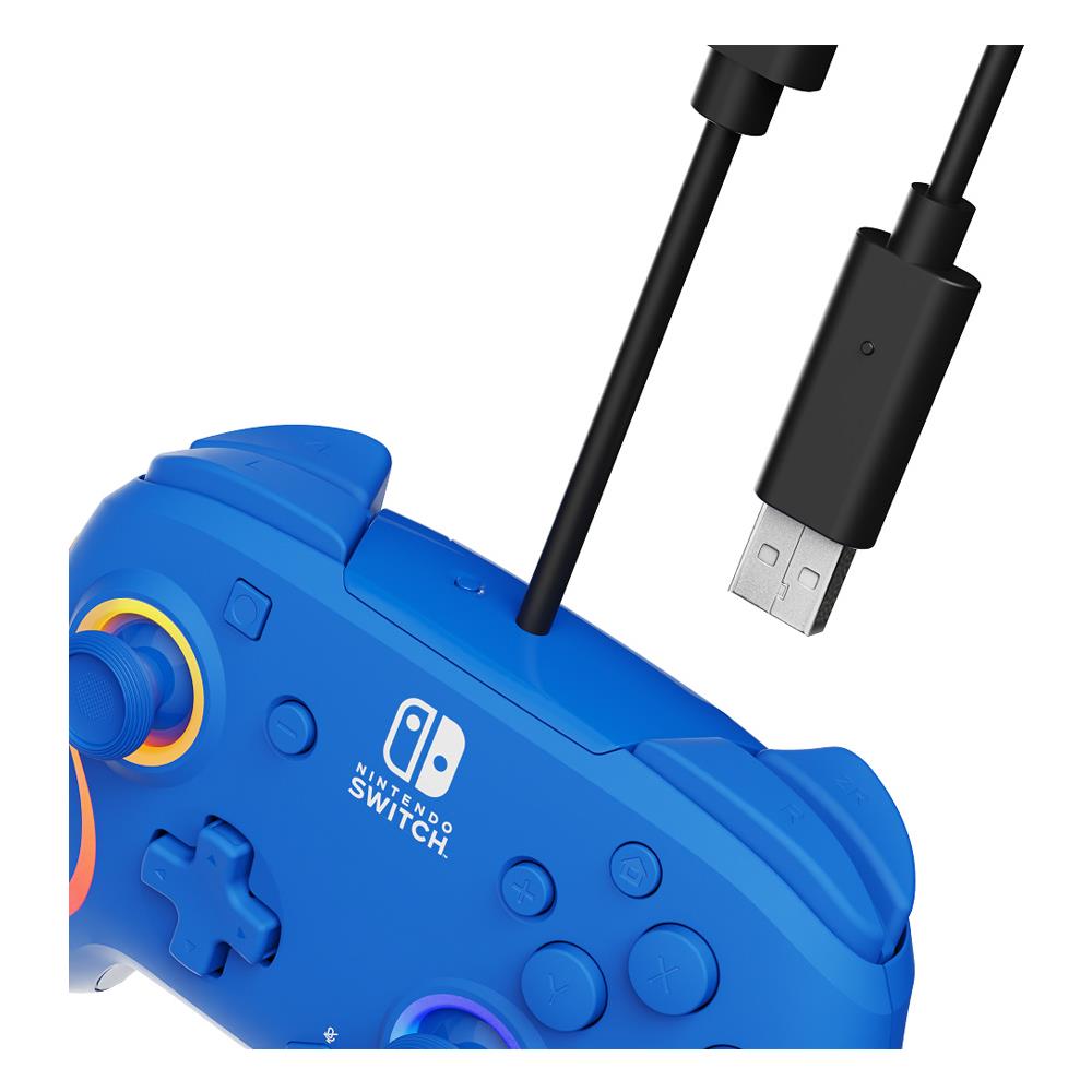 Controller Cablato Afterglow Wave Blue Per Nintendo Switch E Switch Oled - Foto 2