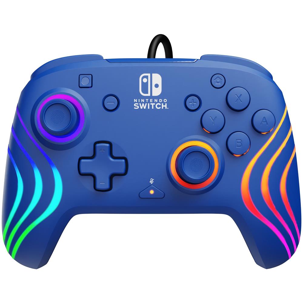 Controller Cablato Afterglow Wave Blue Per Nintendo Switch E Switch Oled - Foto 1