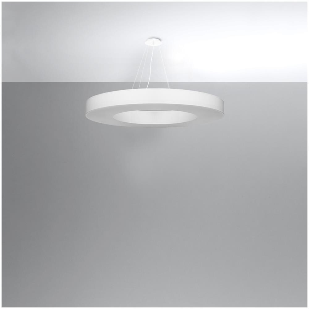 Lampadario Saturno Slim 90 Bianco Sl. 0797 - Minimalista Lampadari Bianco 102x90x90 Cm - Foto 2
