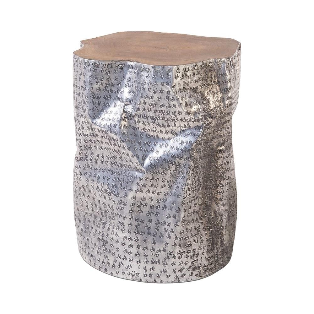 Tavolino Basso Da Caffè - Tavolino Cilindrico In Legno - Gordon - Foto 2