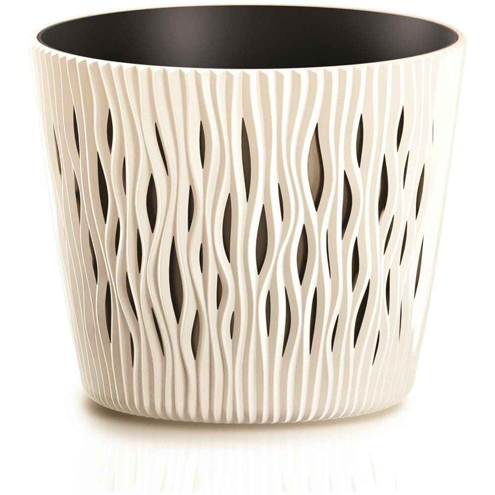 Vaso Da Fiori 1.7l Crema Prosperplast Sandy Round Dsr160 - Foto 1