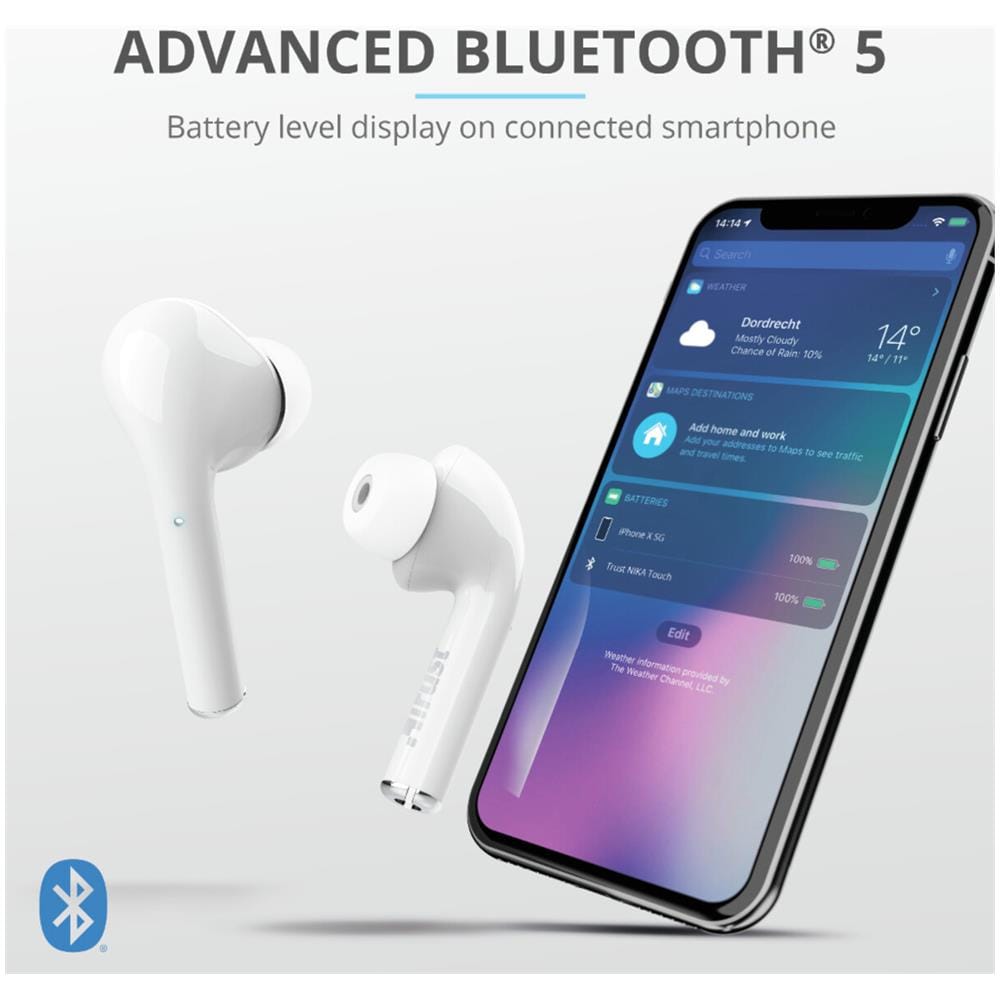 Nika Cuffia Auricolare Bluetooth Bianco - Foto 2