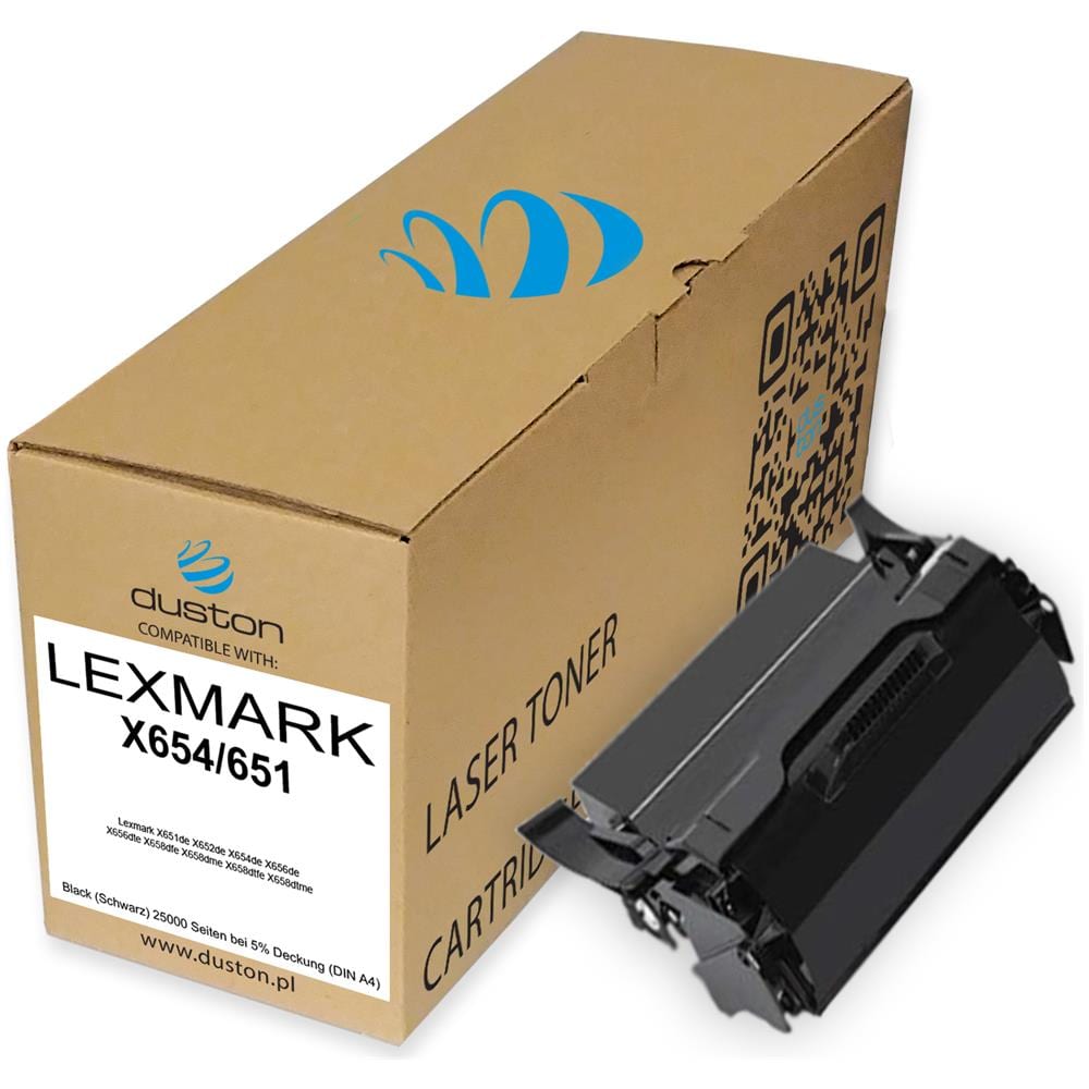 TONER COMPATIBILE - 2x X654/651, X651h11e Negro Compatible Con Lexmark X651de X652de X654de X656de X656dte X658dfe X658dme X658dtfe X658dtme - Foto 2