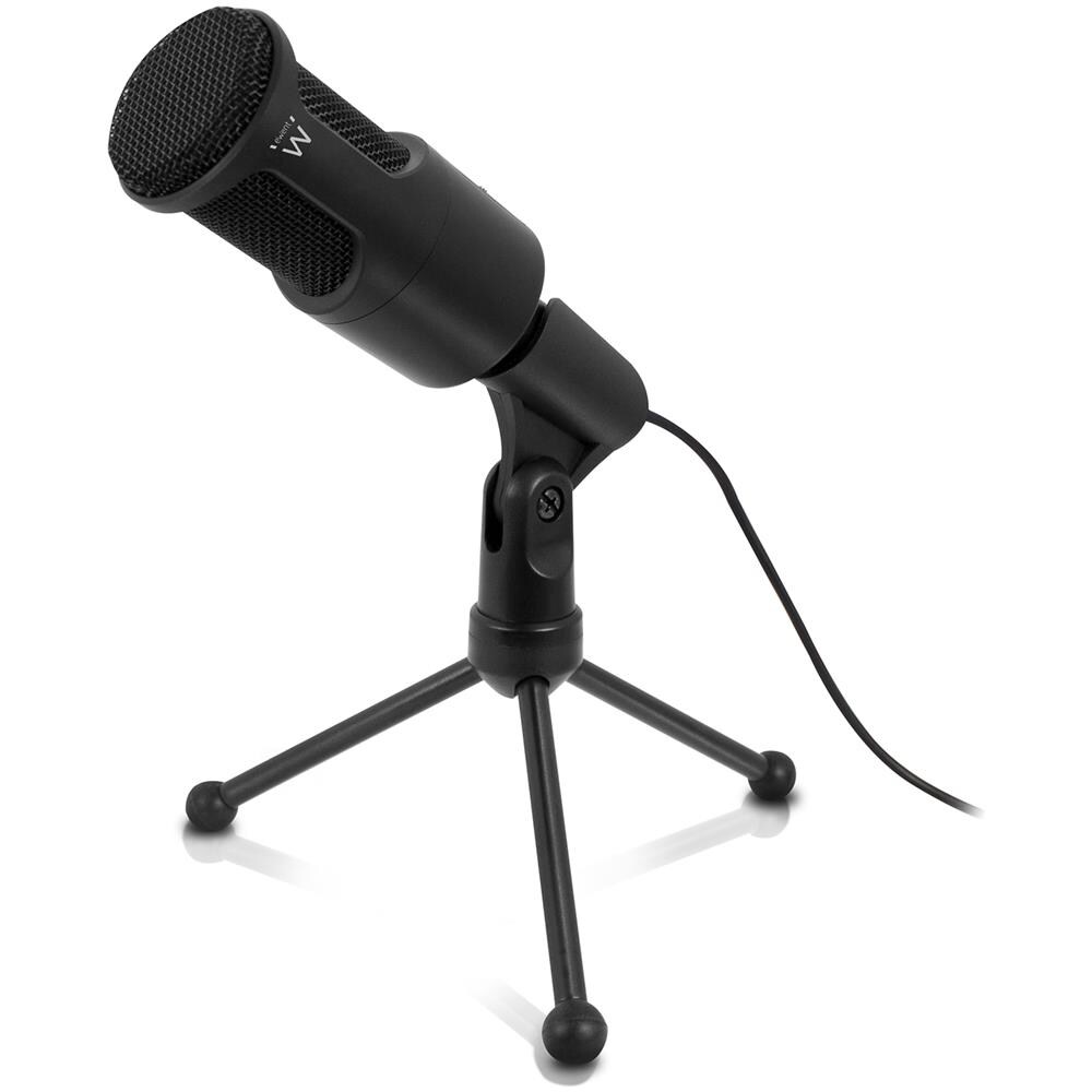 Microphone Pro, 3,5mm Jack, Black Multimedia Microphone W. Stand (ew3552)  - Foto 1
