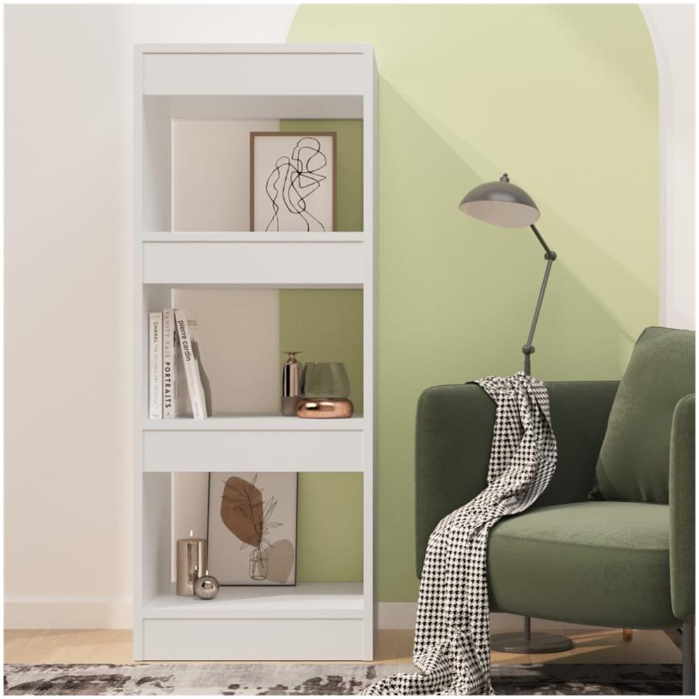 Libreria /Divisorio Bianco 40x30x103 cm in Truciolato - Foto 3