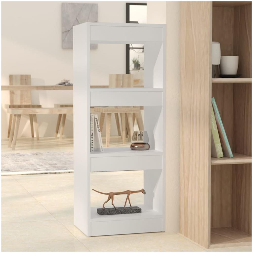 Libreria /Divisorio Bianco 40x30x103 cm in Truciolato - Foto 1
