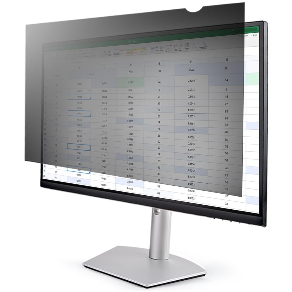 Filtro privacy per monitor per computer da 22" 16:9, Pellicola protettiva antiriflesso con riduzione della luce blu del 51%, Protezione dello schermo con angolo di visione di + /- 30 gradi - Foto 1