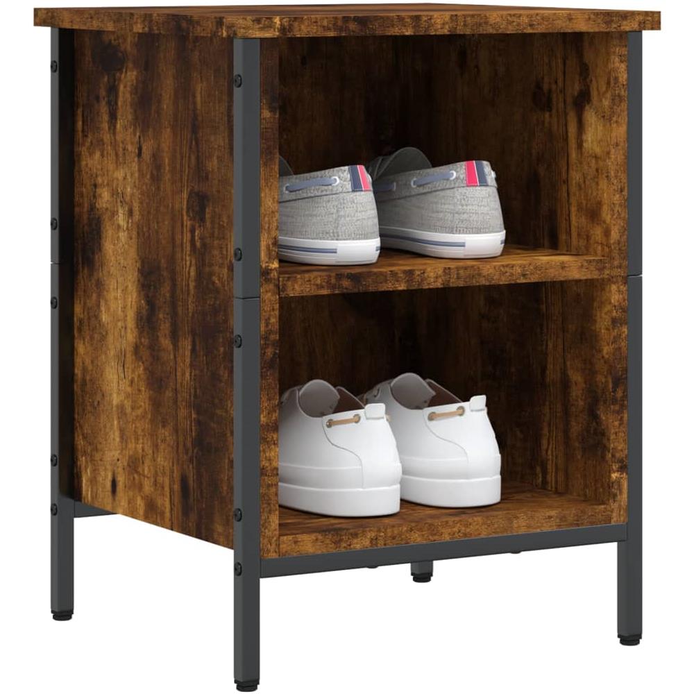 Scarpiera Rovere Fumo 38x35x50 Cm In Legno Multistrato - Foto 3