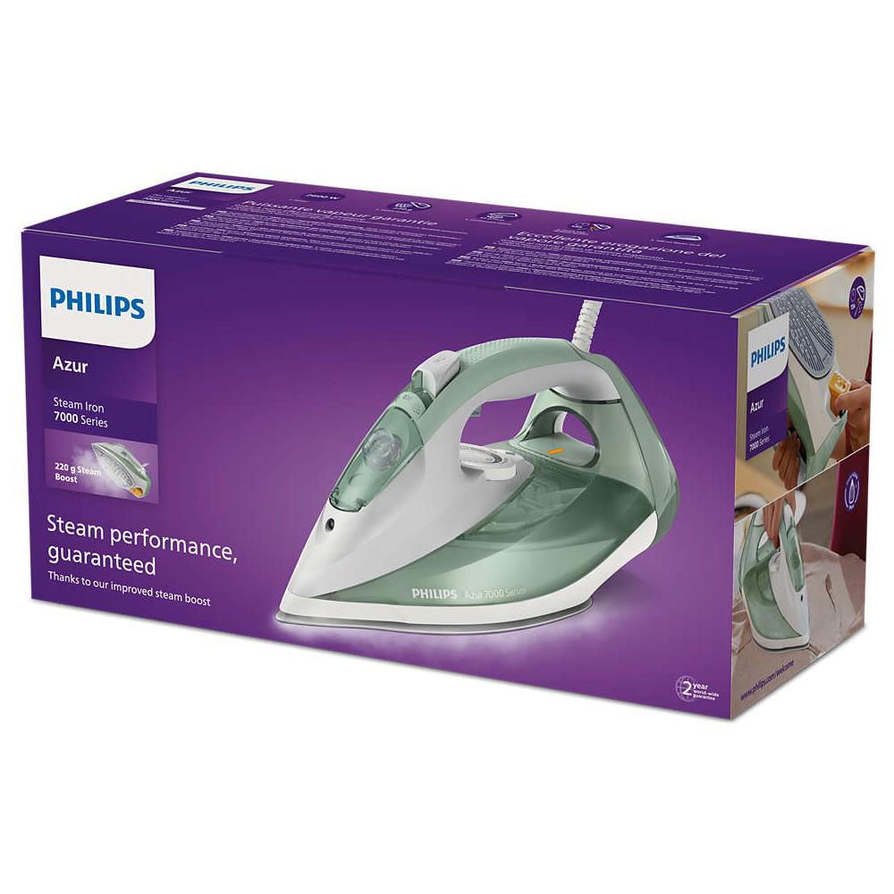 7000 series DST7012/70 ferro da stiro Ferro a vapore SteamGlide Plus 2600 W Verde, Grigio - Foto 6