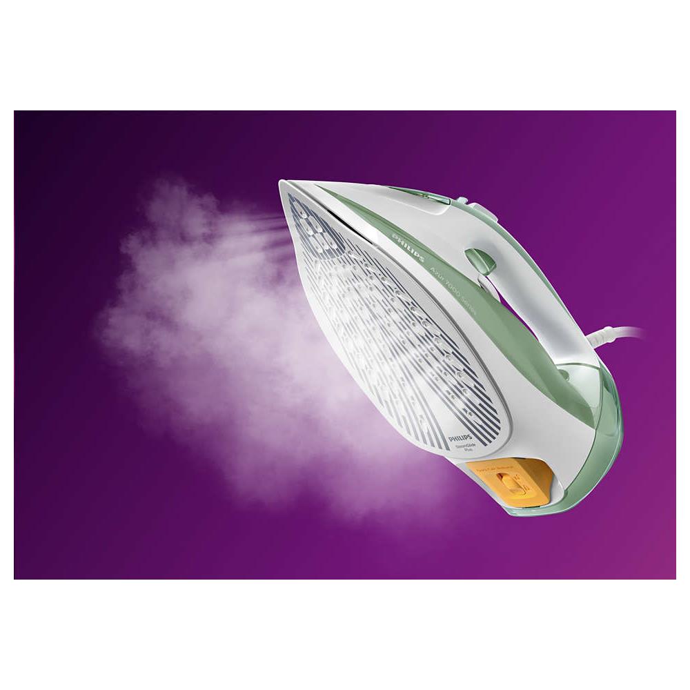 7000 series DST7012/70 ferro da stiro Ferro a vapore SteamGlide Plus 2600 W Verde, Grigio - Foto 2